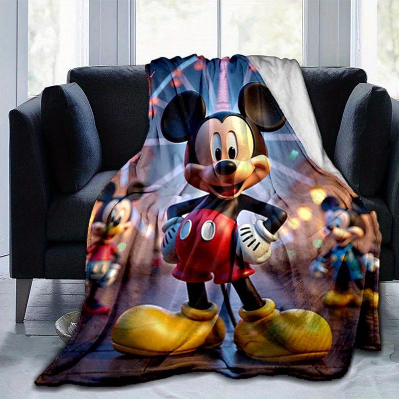 1pc, Mickey Mouse Inspired, Seasonal Universal Blanket, Home Decoration, Soft Flannel Throw Blanket, Living Room, Travel, Camping, Car Blank