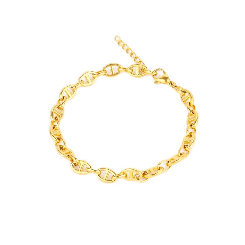 8mm Edelstahl Rechteckige Gliederkette/Halskette - Dicke Schweinenase Kette, Süßes & Cooles Stil-Accessoire.