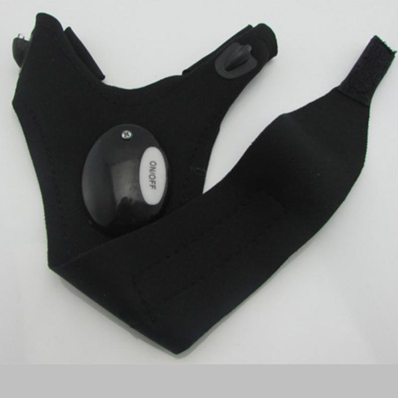 Outdoor Led Sports Fingerless Glove With Lights High Brightness Luminous Gloves For Fishing Cycling