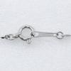 cross Necklace K18 white gold/diamond cross 2.2g Women Used