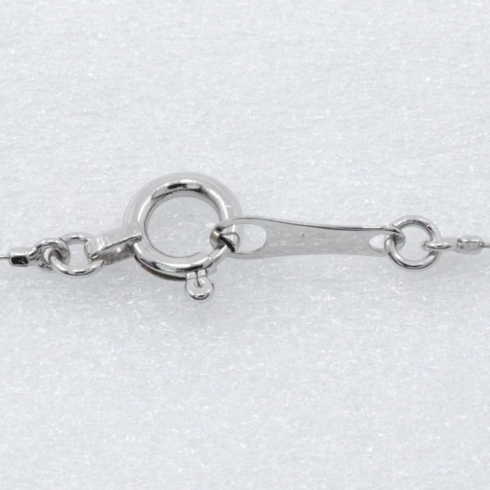 cross Necklace K18 white gold/diamond cross 2.2g Women Used