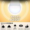 Iris Ohyama LED 17mm Base 40W Warm Compatible with Enclosed Energy-Saving Measures Bulb, Diameter, Equivalent, White, Omnidirectional, Dimmable,