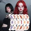 6Pcs/Set Face-Applied Makeup Tattoo Stickers With Various Patterns Atmosphere Sensation Stickers For Holiday Decoration