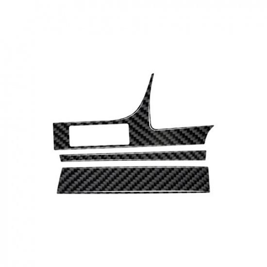 3Pcs Carbon Fiber Interior Driver Side Dashboard Cover Trim For Toyota Camry