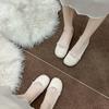 Inner Height Increase Mary Jane Shoes Women's New Flat-soled Soft-soled Maternity Shoes Pearl Gentle Temperament with Skirt Shallow Mouth Single Shoes