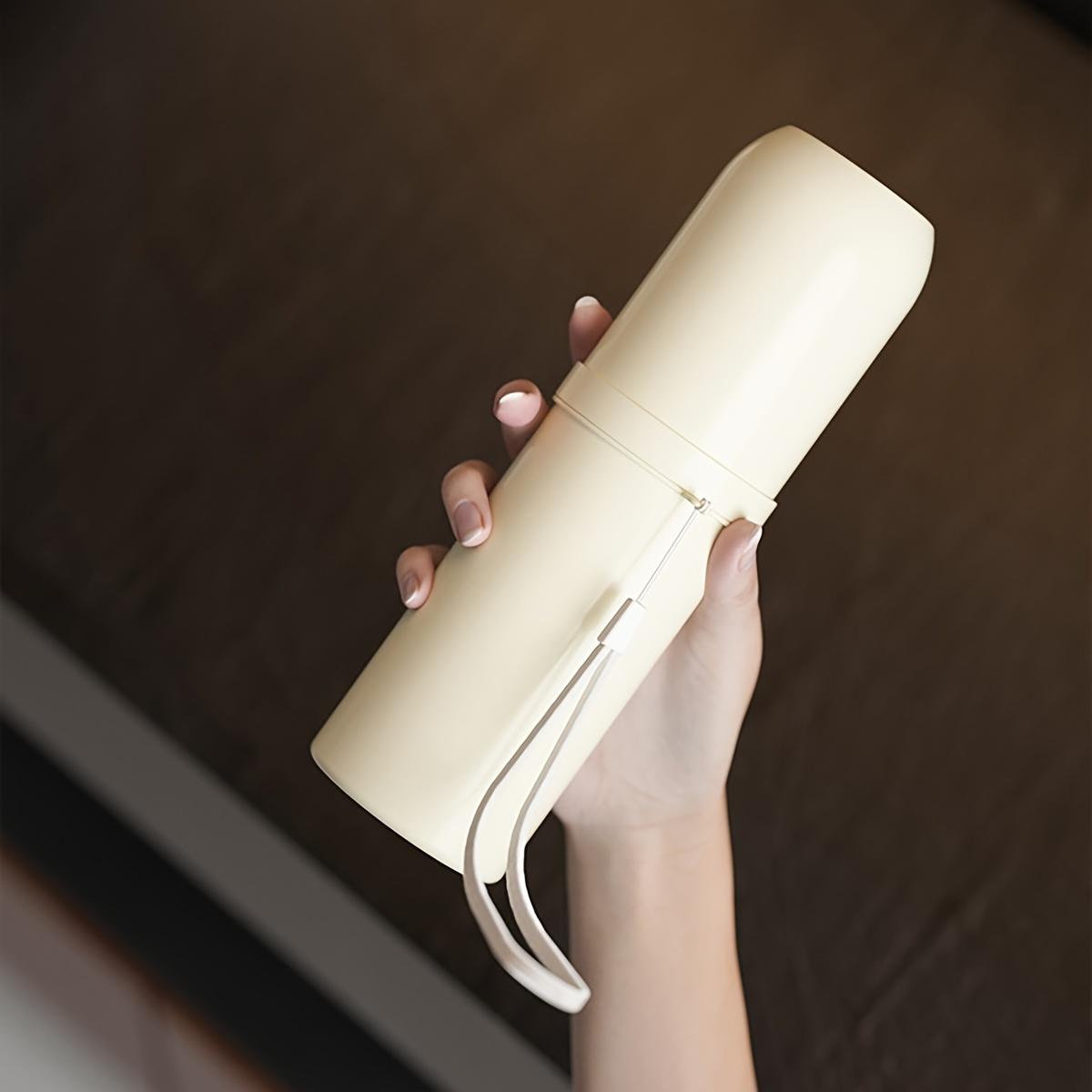 

1 шт. - Портативный дорожный набор зубных щеток, с ополаскивателем для полости рта, контейнером для хранения зубных щеток, дорожным ополаскивателем для полости рта, необходимым для путешествий покинуть белый