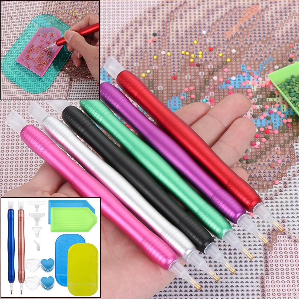 

Швейные аксессуары Алмазная ручка для рисования Ручка для дрели Волшебные липкие коврики 5D Инструмент для алмазной живописи