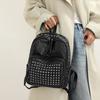 Large Capacity Travel Backpack Women Rivet Punk Backpack