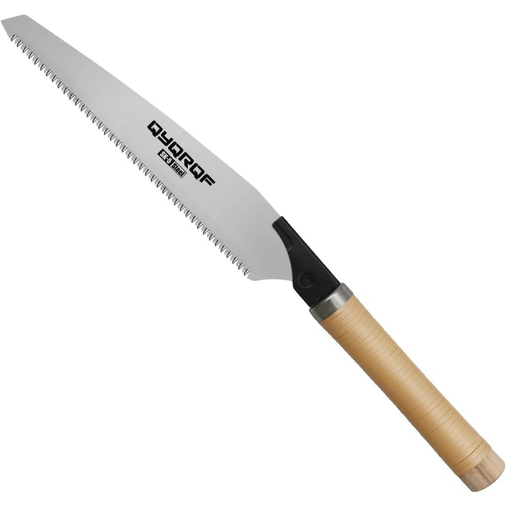Japanese Hand Saw 10 Inch Pull Saw 17 TPI with Detachable Blade Wood Saw for Woodworking Gardening