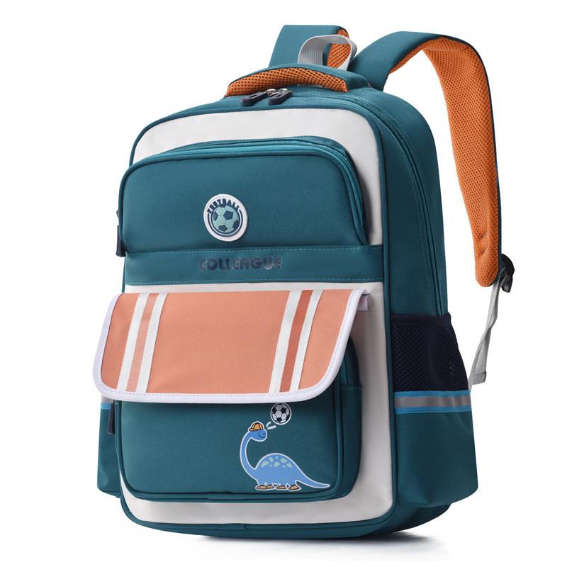 Versatile Unisex Cartoon Animal Print Backpack For Elementary Students With Comfortable Curved Shoulder Straps