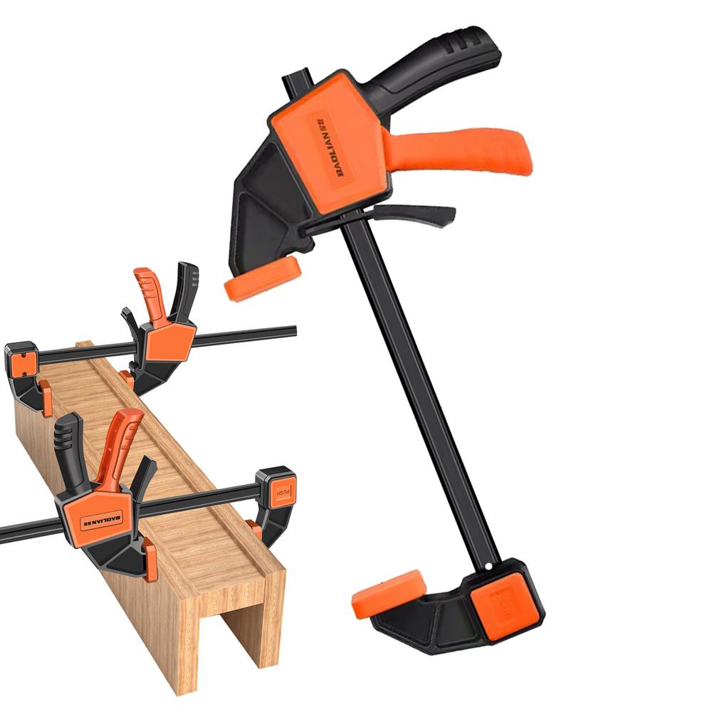 Long Wood Clamps Quick-Release Steel Bar Clamp F Clamp Micro-Adjustment Handle For Stable Fixing Solutions In Woodworking &