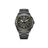 PROMASTER Lichtbetriebenes Quarzwerk Edelstahlarmband Uhr Herrenuhren Schwarzes Zifferblatt JY8127-59E