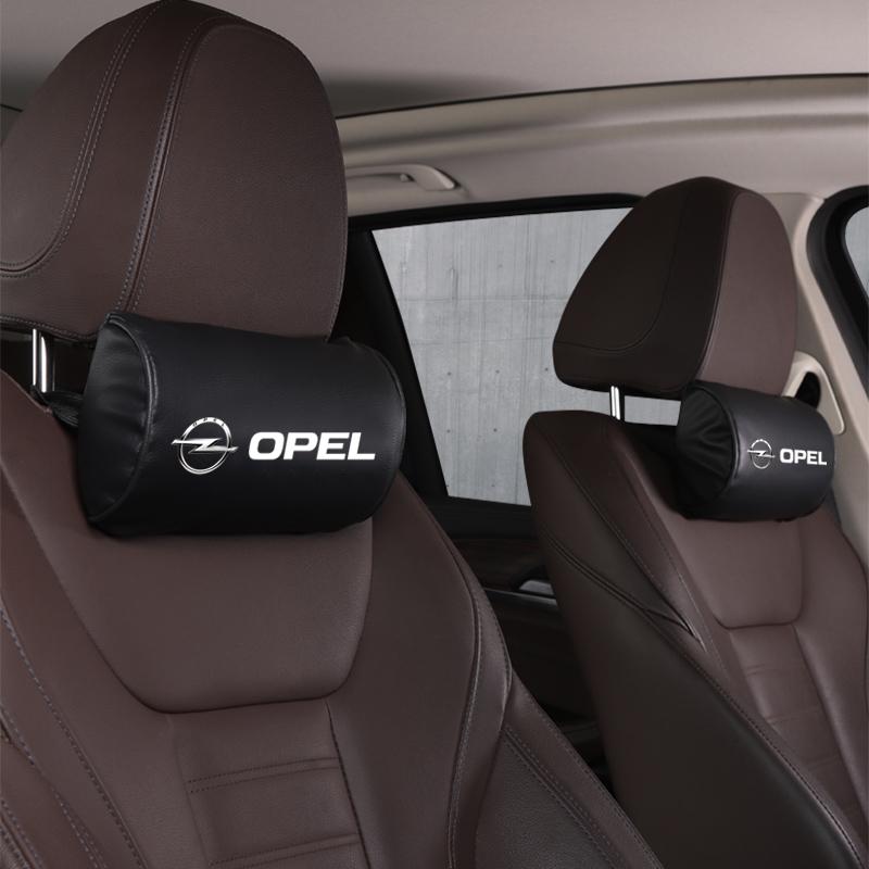 Car Seat Neck Head Support Pillow Leather Headrest Cushion For Opel Corsa Astra Insignia Vectra Zafira Meriva Mokka Grandland
