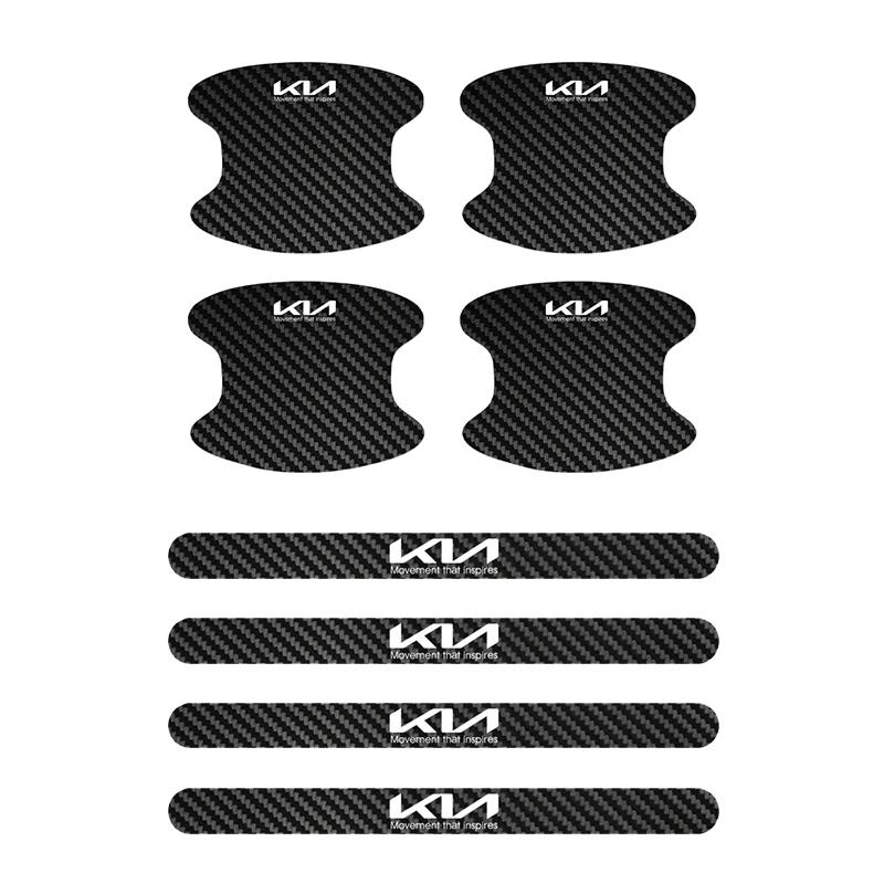ABCDFV1 Car Door Anti-scratch Threshold Sticker and Door Handle Bowl Protection Stickers For Kia Sportage Picanto Rio Ceed Cerato Soul
