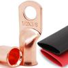 Cross-Border AWG Gold Copper Battery Terminal Connector Ring Cable