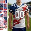 Custom Football Jerseys Personalized Printed Team Name & Number Sports Uniform For Men Women Youth