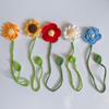 Flower Curtain Tiebacks Knitted Floral Curtain Strap for Curtains Drapes Handmade Crochet