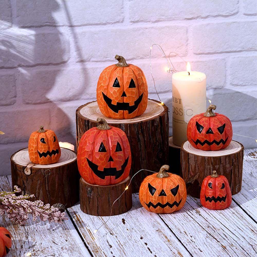 DIY Handmade Craft Halloween Pumpkin Model Resin Fake Pumpkins Model  Thanksgiving