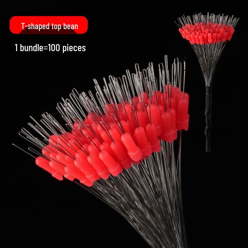 Premium Anti-Tangle Silicone Fishing Beads Set, 100pcs – High-Quality Space Bean Design for Superior Fishing Gear