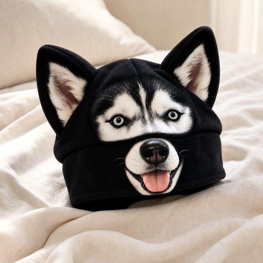 Animal Ear Animal Beanie Hat Cartoon Print Cartoon Beanie New Ear Beanie Hat Daily Outfits