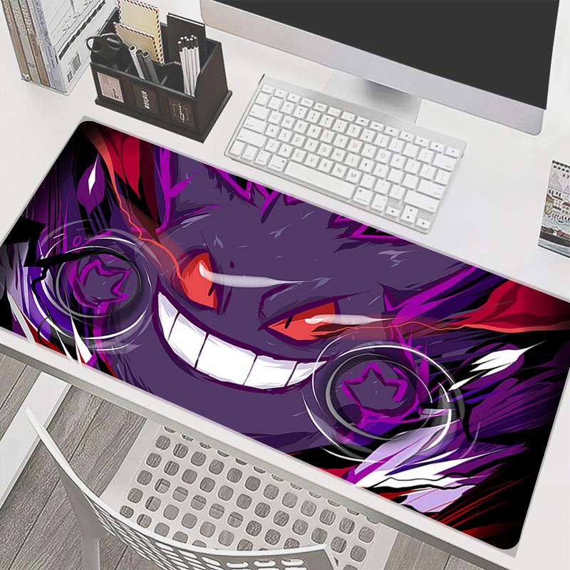Mouse pad pokemon Professional Esports Gamer Speed XXL Gaming Rubber HD Print Keyboard Pad Gengars Notbook Desk Mat PC Mousepad
