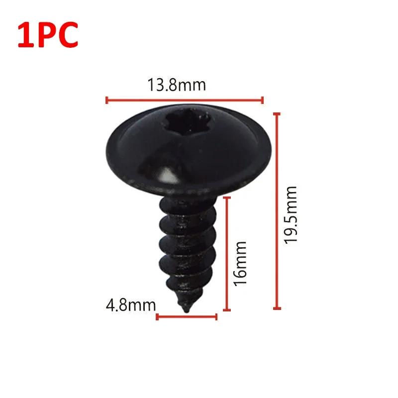 Forskjellige størrelser Bilfesteklips Naglepinne Snap Nylon Dørpanel Spiker Feste Bumper Plastskrue Feste Spikersett