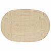 Area Rugs Natural and White 100 X 152 Cm Jute