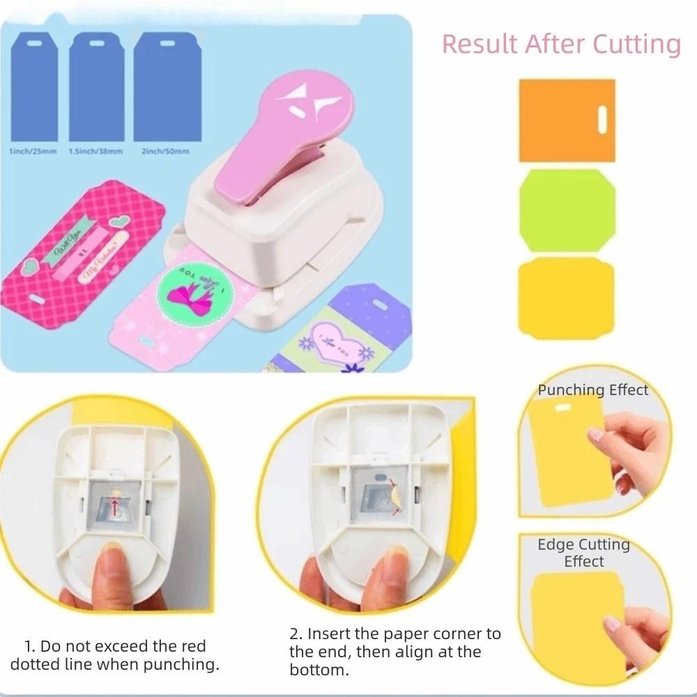 Extra Large Tag Maker Square Punch Corner Cutter Student Paper Hole Puncher School Office