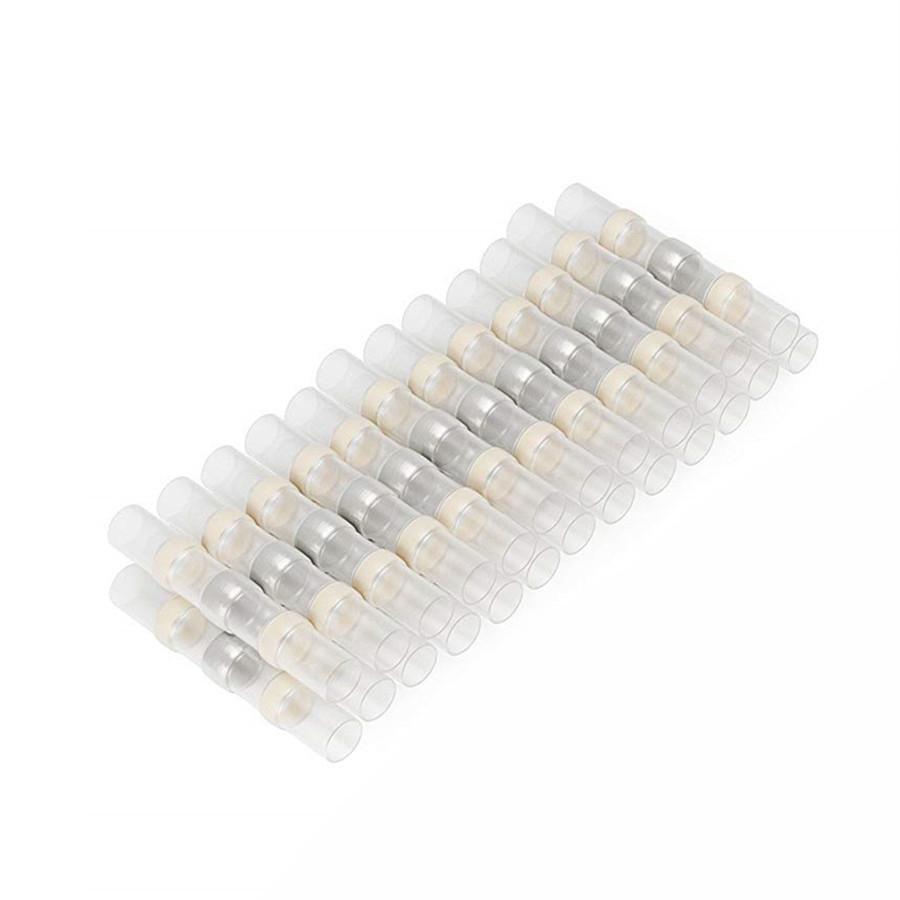 Yellow 100PCS Solder Sleeve Heat Shrink Tube Terminal Connector 12-10AW