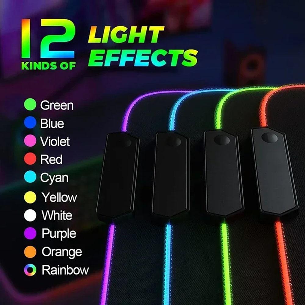 B-Batman A-Arkham Knight Mouse Pad RGB Pc Gamer Keyboard LED Glowing mause pad Mats Rubber Cute Cartoon Gaming Computer csgo lo