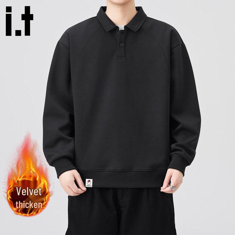 Men's American Style Retro Polo Sweatshirt