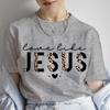 Christian Tee Shirt Femme Love Like Jesus Shirt for Women Jesus Leopard Print Design Unisex Shirt Short Sleeve Clothes for Women