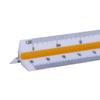 Plastic Scale Ruler, Triangular Ruler, 30cm, Triangular Ruler, Metric Scale 1:20, 1:25, 1:50, 1:75, 1:100, 1:125