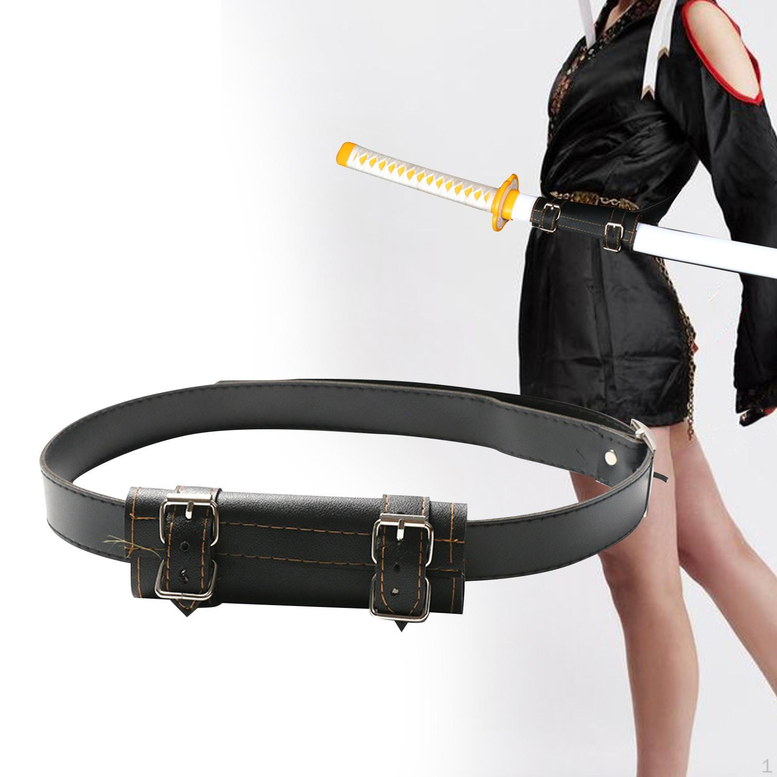 

Belt Holster Waist Sheath Adjustable Pin Buckle Decorative for Film and Television чорний
