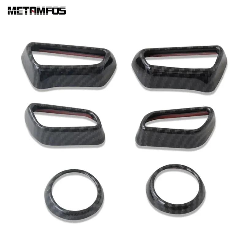 For Toyota Rav4 Rav 4 -2024/Camry 2018-2024 Carbon Fiber Seat Adjust Switch Control Button Cover Trim Interior Accessories