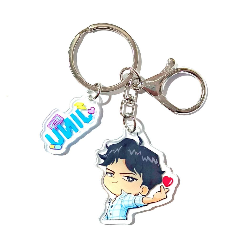 Kpop Demon Hunter Girl Group Keychain: Lumi, Zoe, Mira & Qin Yu Cute Acrylic Schoolbag Pendant