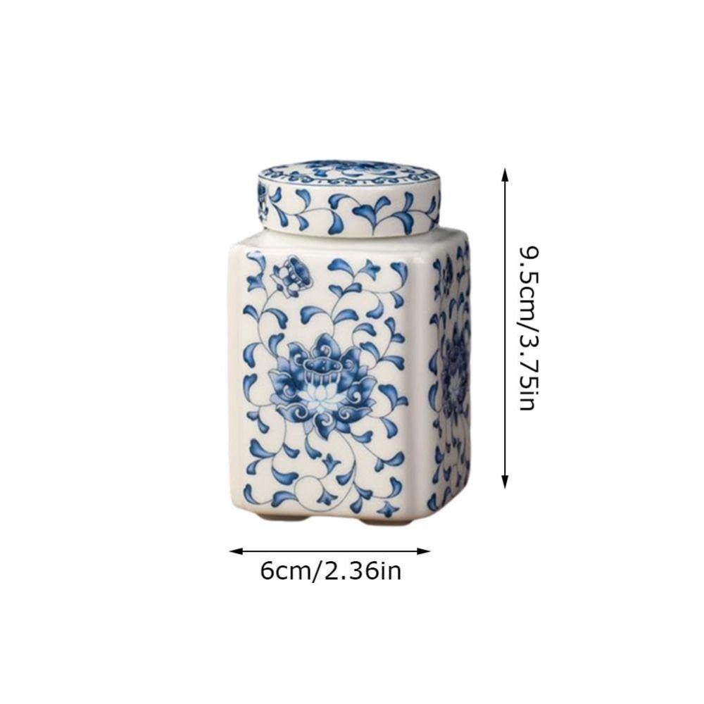 Teiera in Ceramica per Condimenti da Cucina Riutilizzabile con Coperchio Scatola Sigillata per Alimenti Contenitori Ermetici Tradizionali Cinesi per la Conservazione degli Alimenti