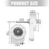 Refrigerator Blower Repair Kits 12V 4W Refrigerator Evaporator Fan Motor For BCD-330WTV 50240401000p Easy to Use