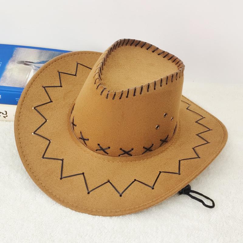 Western Prairie Stroh-Cowboyhut mit großer Krempe für Outdoor-Sommerreisen