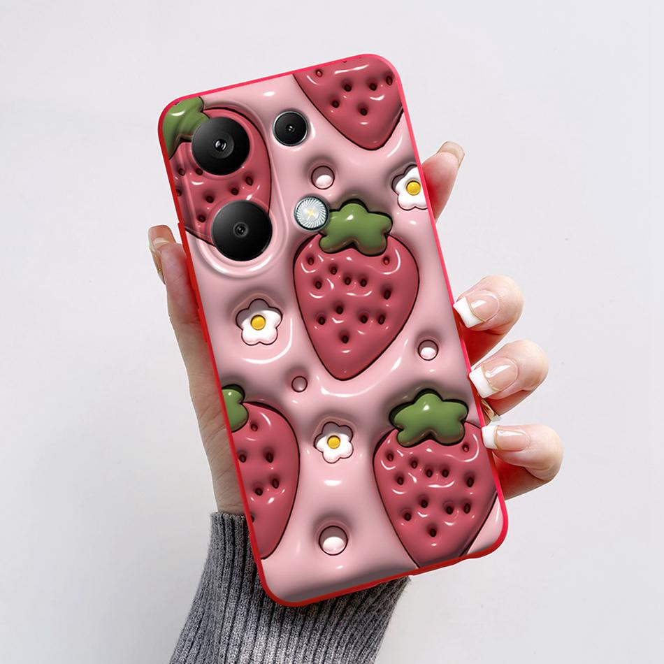 For Poco M6 Pro 4G Case Silicon Cover Soft Bumper for Xiaomi Poco M6 Pro M6Pro 4G Global Phone Cases M 6 Pro Cartoon TPU Shells