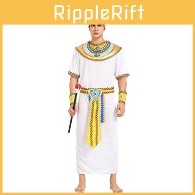 Elegantes Unisex Ägyptischer Pharao Und Königin Kostüm Für Theaterveranstaltungen Und Partys