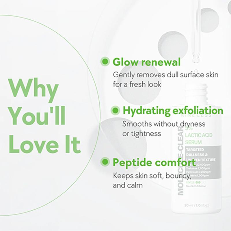 [NINE LESS] Molecule-Clear 5% Lactic Acid Serum 30ml