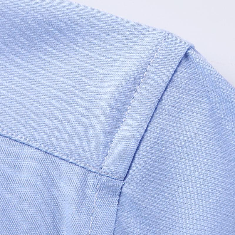 Hengyuanxiang Men's Silk Blend Business Casual Long Sleeve Shirt
