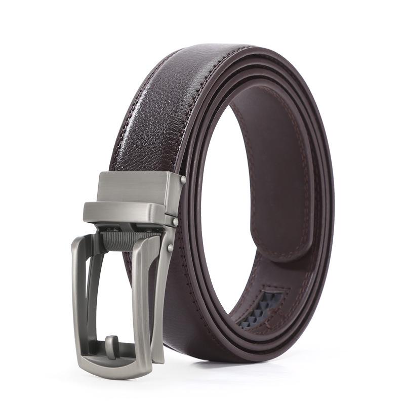 Męski Pasek Wysokiej Jakości z Automatyczną Klamrą - Modny, Prosty i Codzienny Styl