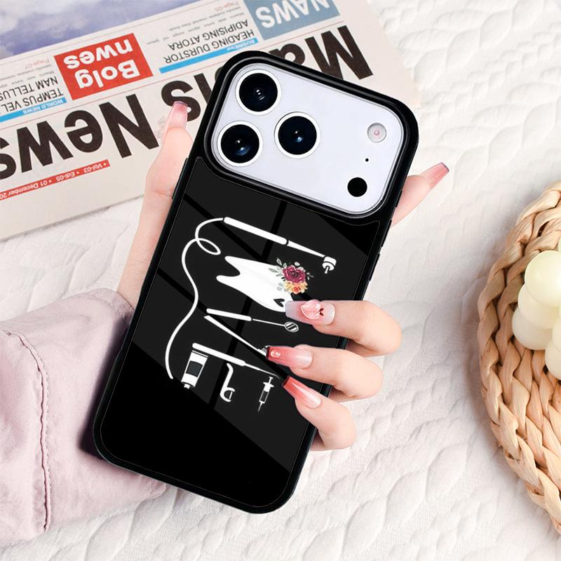 Dentist Tooth Pattern Phone Case For IPhone 17 16e 15 14 13 12 11 Pro Max Air Mini Soft Protective Cover