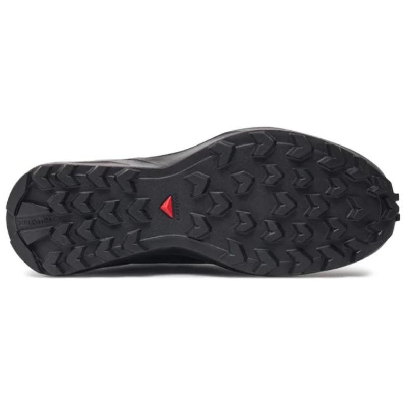 SALOMON Slip Resistant Abrasion Resistant Low Top Running Shoes Women's Black Sneakers L47603500