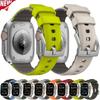Two Tone Silicone Strap for Apple Watch Ultra 2 1 49mm Replacement Wristband Series 10 9 8 765 SE 45mm 41mm 44mm 46mm 42mm Belt