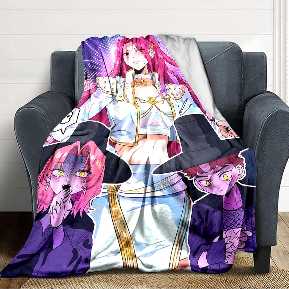 1pc KPop Demon Hunters MIRA3 Blanket, Gift, for Men and Women, Soft Blanket, Good for Sofa Bed Couch Travel, Lightweight Flannel Blanket