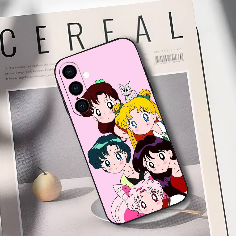 S-Sailor M-Moons Phone Case Silicone Soft For Samsung Galaxy A73,A72,A71,A70,A53,A52,A51