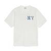 MLB New York Yankees Coopers Oversize Rundhals Kurzarm T-Shirt Herren T-Shirt Weiß 3ATSB1053-50IVS